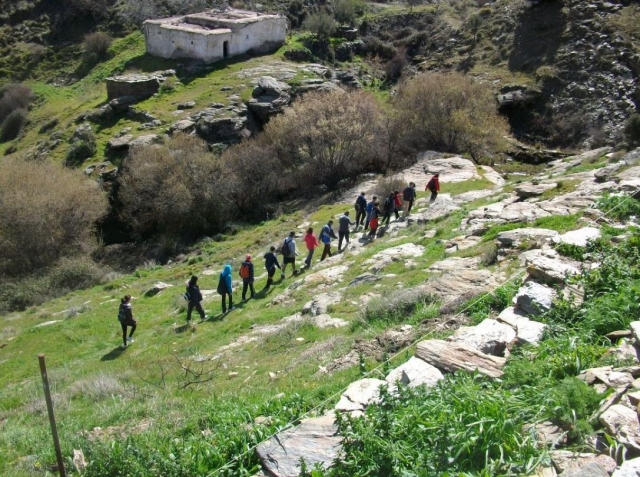 Caminando en fila india